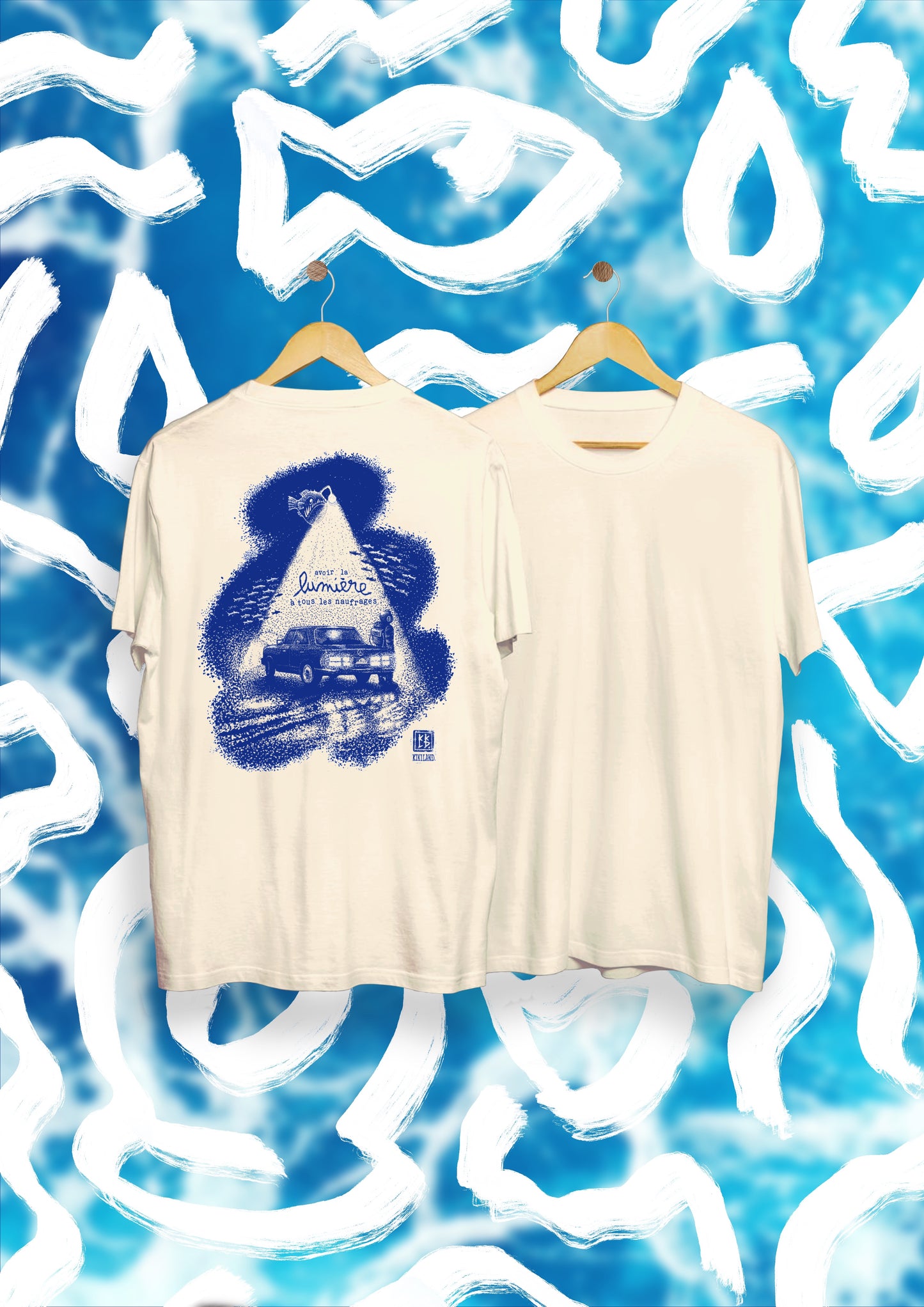 T-shirt "avoir la lumière à tout les naufrages"